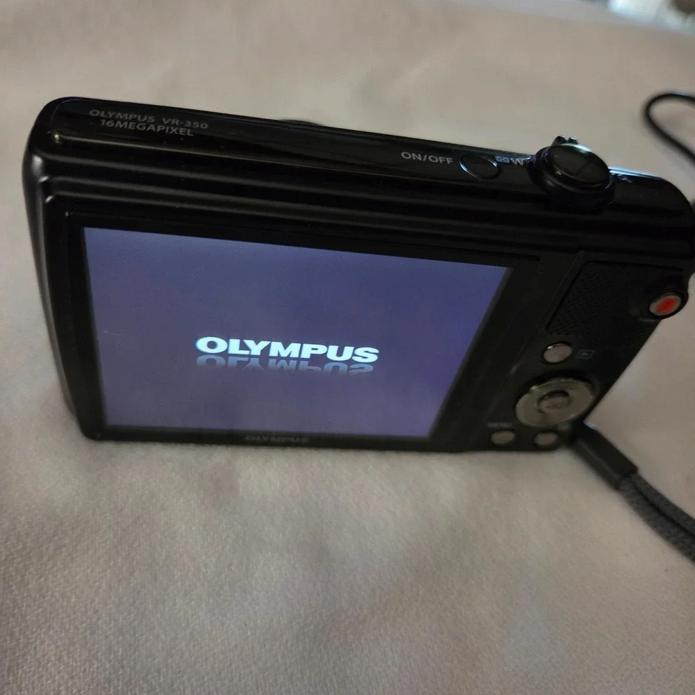 Olympus VR-350 Digital Camera 16MP 10x Zoom Black Compact Point and Shoot